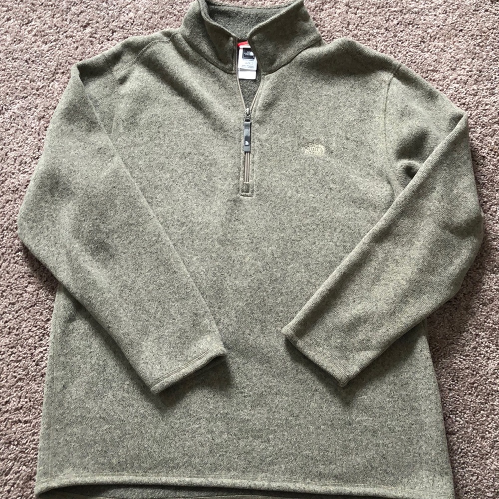 North Face Fleece Knit 3/4 Pullover XL